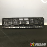 Registration plate holder