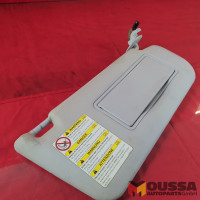 Sun visor with mirror and clip