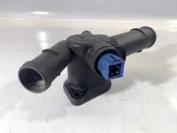 Water coolant flange hose housing sensor