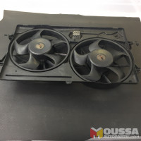 Radiator cooling fan double fan