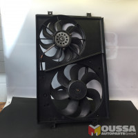 Radiator double cooling fan